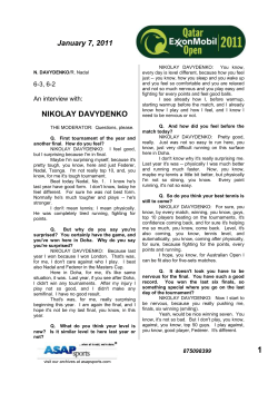 April 22, 1995 - Qatar Tennis Federation