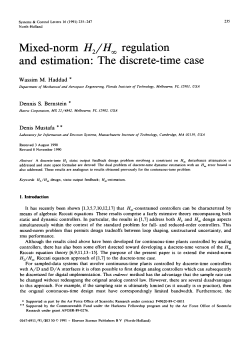 Mixed-norm H2/H regulation and estimation: The discrete