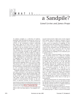 a Sandpile?