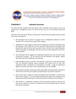 STANDARD 3 Individual Outcomes