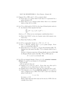 MAT 563 HOMEWORK 8: Due Friday, March 26 (1) Suppose R is a