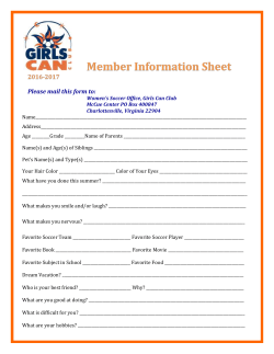 Join the UVA Women*s Soccer - Virginia Soccer Centers of Excellence