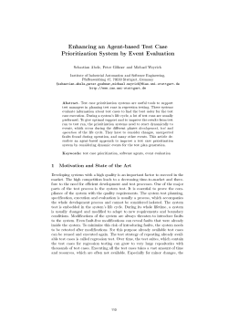 Enhancing an Agent-based Test Case Prioritization System by Event