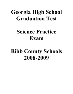 Georgia High School Graduation Test