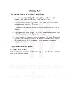 Hookey Rules