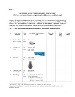 Annex 2 RFQ 040 - UNDP | Procurement Notices