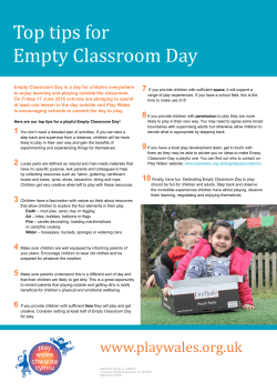 Top tips for Empty Classroom Day