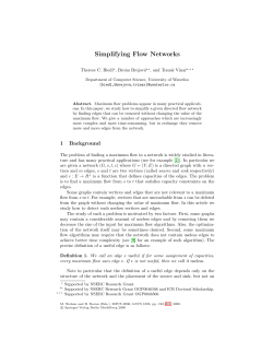 Simplifying Flow Networks