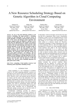 A New Resource Scheduling Strategy Based on Genetic Algorithm