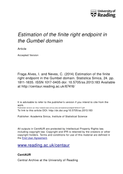 Estimation of the finite right endpoint in the Gumbel domain
