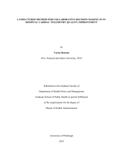 A structured method for collaborative decision-making in in