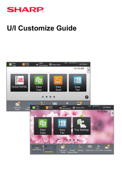 MX-3050N MX-3550N MX-4050N UI Customization Guide