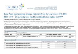 template for statement of pupil premium strategy * primary schools