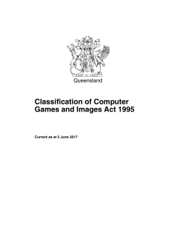 Classification of Computer Games and Images Act 1995