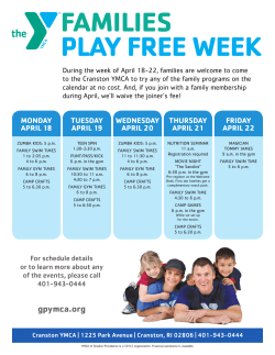 families play free week - YMCA of Greater Providence