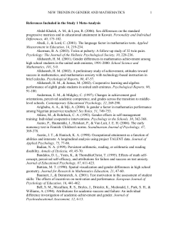 References Included in the Study 1 Meta-Analysis