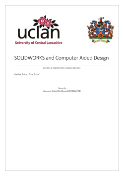 SOLIDWORKS and Computer Aided Design