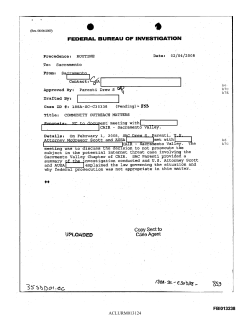 Copy Sent to Case Agent