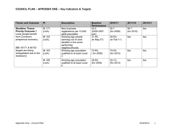 Theme and Outcome - Cumbria County Council