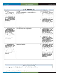Fall Risk Assessment Template