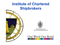 Institute Chartered Shipbrokers