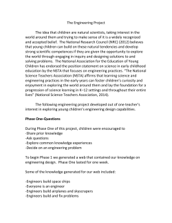 The Engineering Project - USF Preschool for Creative Learning