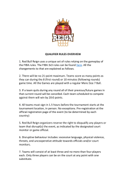 QUALIFIER RULES OVERVIEW 1. Red Bull Reign uses a unique