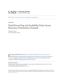 Hotel Room Rate and Availability Parity Across Electronic