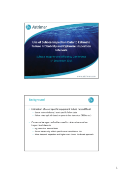Use of Subsea Inspection Data to Estimate Failure Probability and