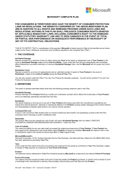 microsoft complete plan for consumers in territories who have the