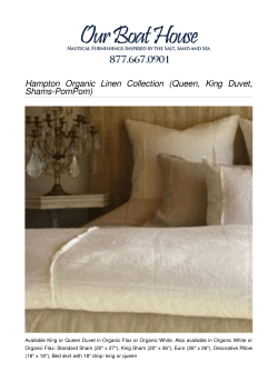 Hampton Organic Linen Collection (Queen, King