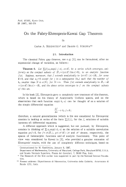 On the Fabry-Ehrenprels