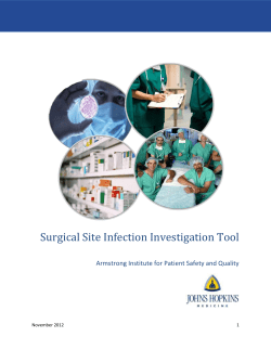 Surgical Site Infection Investigation Tool