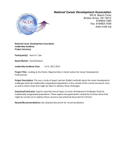 Looking to Our Roots Opportunities in Social Justice for Career