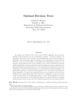 Optimal Decision Trees