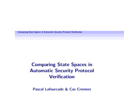 Comparing State Spaces in Automatic Security Protocol Verification