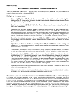 2016 Q2 FS Press Release