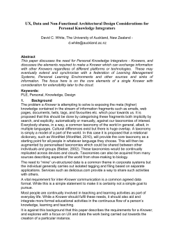 ALT-C 2007 template - Web Science Repository