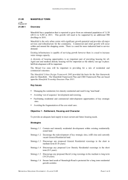 ministerial direction - Mansfield Shire Council