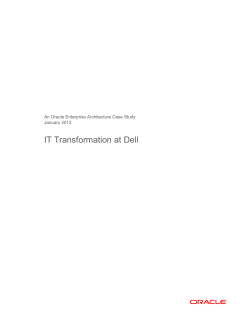 Oracle Enterprise Architecture Case Study: Dell
