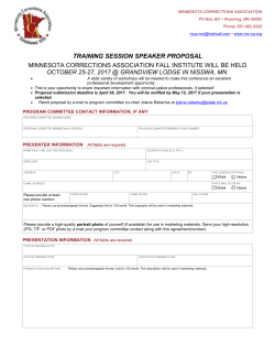 2007 Spring Convention - Minnesota Corrections Association