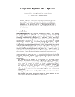 Compositional Algorithms for LTL Synthesis