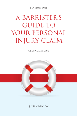 a barrister`s guide to your personal injury claim - Headway