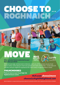 choose to move - High Life Highland