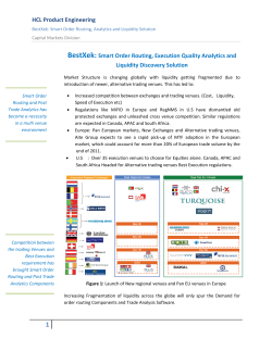 HCL Product Engineering BestXek: Smart Order Routing, Execution