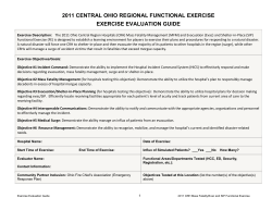 Evaluation Guide for Hospitals