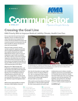 Crossing the Goal Line - Kentucky Medical Association