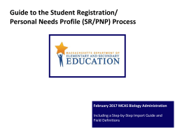 PearsonAccess Next Guide to Student Registration