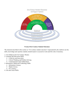 21st Century Skills Overview with Student Outcomes