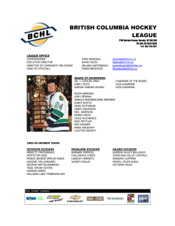 british columbia hockey league